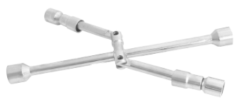 Cheie rabatabila pentru roti, in cruce